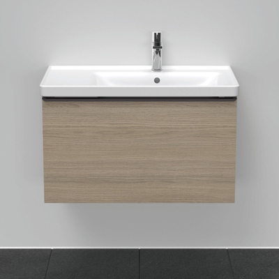 Duravit D-Neo wastafelonderkast 78.4x44x45.2cm 1 lade met softclose Eiken (terra) Mat