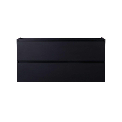 Wiesbaden Marmaris onderkast met 2 laden 2 uitsparingen 120 x 45 cm mat zwart