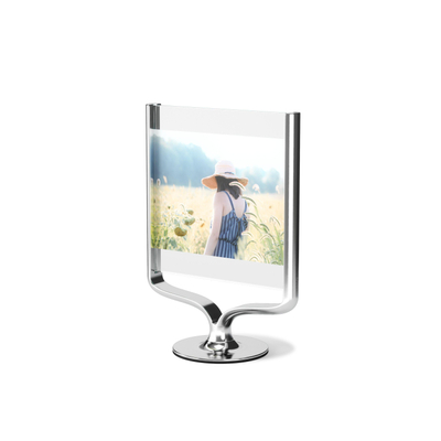 Umbra Wishbone fotolijst - 10x25x18cm - staand - Aluminium Chroom