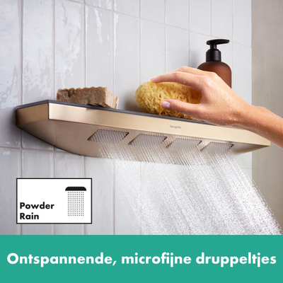 Hansgrohe Rainfinity schouderdouche 500 1jet met planchet matzwart