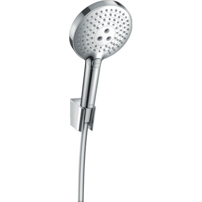 Hansgrohe Raindance Select S PortersS badset met S 120 3jet handdouche met wandhouder met Isiflex`B doucheslang 160cm chroom