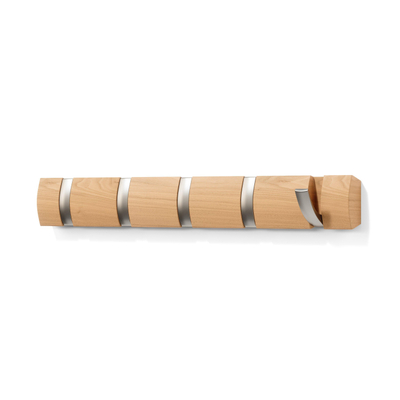 Umbra Flip handdoekhaak 51x6x3cm Essen hout Naturel