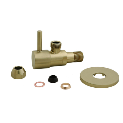 Xellanz Minimal Hoekstopkraan 3/8" x 3/8" of knel 10 mm geborsteld messing