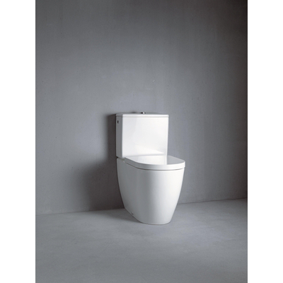 Duravit ME by Starck duoblokpot diepspoel vario zonder reservoir 37x65cm met wondergliss wit