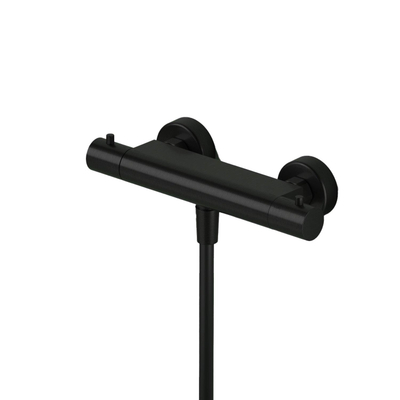 Hotbath Ace Douchemengkraan - thermostatisch - opbouw - zwart geborsteld PVD