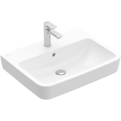 Villeroy & Boch O.novo wastafel 60x46cm met overloop 1 kraangat wit