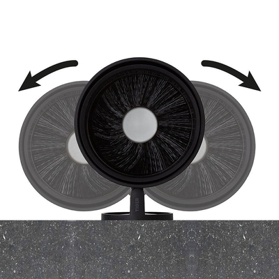 Tiger Tune Toiletborstel met houder RVS geborsteld / Zwart 9.6x38.2x12.1cm