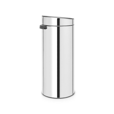 Brabantia Touch Bin Afvalemmer - 30 liter - kunststof binnenemmer - brilliant steel