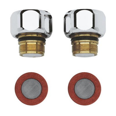 GROHE terugslagklep set 2stuks chroom