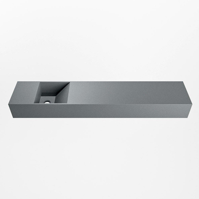Mondiaz TYNE Fontein - 110x23x12cm - wasbak Links - zonder kraangaten - solid surface - Plata
