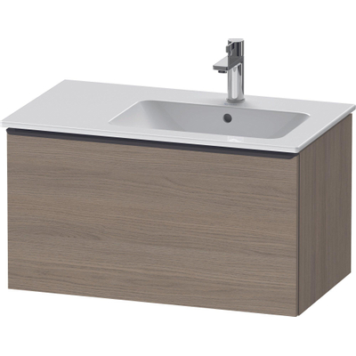 Duravit D-Neo wastafelonderkast 81x44x46.2cm 1 lade Eiken (terra) Mat