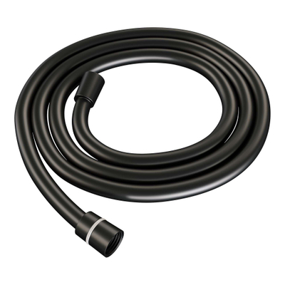 Brauer Black Edition Badkraan inbouw - douchegarnituur - 3 gladde knoppen - handdouche staaf 1 stand - Electroplating - mat zwart