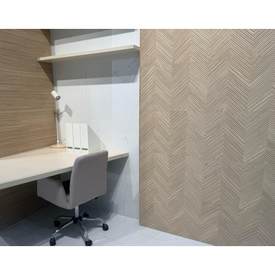 Baldocer Ceramica Larchwood wandtegel - 40x120cm - Rechthoek - 11mm - gerectificeerd - Houtlook - Zig alder