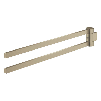 GROHE Selection Handdoekhouder - 40cm - dubbel - draaibaar - brushed nikkel