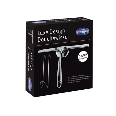 Best Design Class luxe douchewisser chroom met ophanghaak