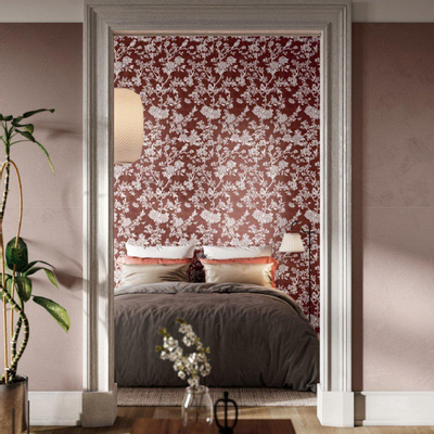 Cir Chromagic Decortegel 60x120cm 10mm gerectificeerd porcellanato Floral Bordeaux