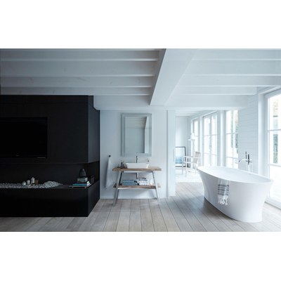 Duravit Cape Cod waskom rechthoekig zonder kraangat zonder overloop 55x40cm mat wit/wit