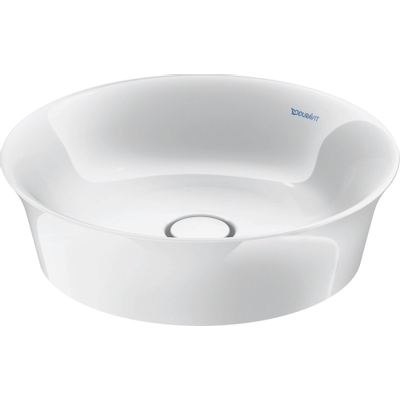Duravit White tulip opzetwastafel 43x43cm Keramiek Rond Glans Wit
