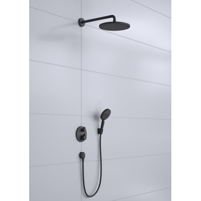Hgrohe Croma showerset compleet inbouw raindance powderrain 240 mat zwart