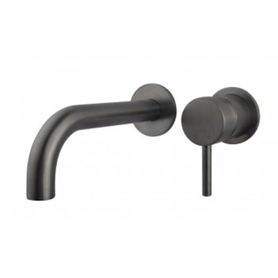 Wiesbaden Caral wastafelmengkraan - inbouw - eenhendel - afbouwdeel - gunmetal