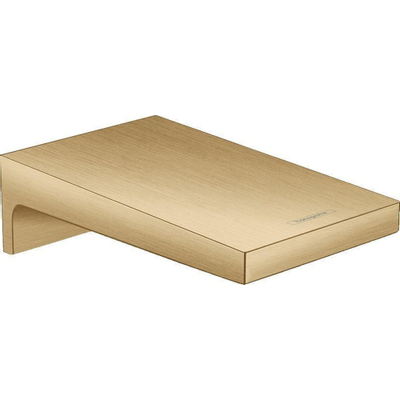 Hansgrohe Metropol baduitloop breed wandmontage voorsprong uitloop 18.5cm brushed bronze