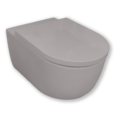 Royal Plaza Primo Toiletset - 55cm - hangend - cycloonspoeling - spoelrandloos - diepspoel - met zitting - softclose - quick release - cement