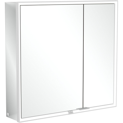 Villeroy & Boch My view spiegelkast 80x75cm 2 deuren 3 contactdoos LED