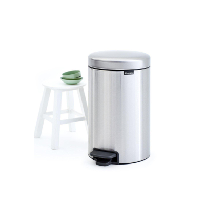 Brabantia NewIcon pedaalemmer 12 liter met kunststof binnenemmer Matt Steel