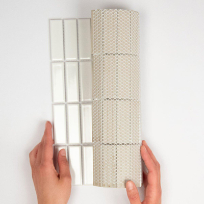 The Mosaic Factory Paris mozaïektegel - 30x30cm - wandtegel - Rechthoek - Porselein Extra White Glans