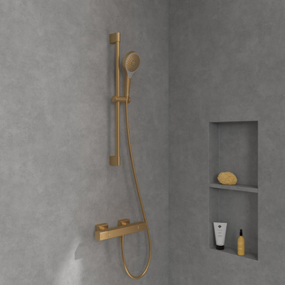 Villeroy & Boch Universal Taps & Fittings Douchethermostaat voor douche Hoekig - Brushed Gold (goud)