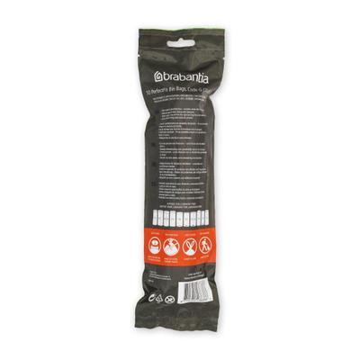 Brabantia PerfectFit Afvalzak - trekbandsluiting - code G - 23-30 liter - 10 stuks/rol