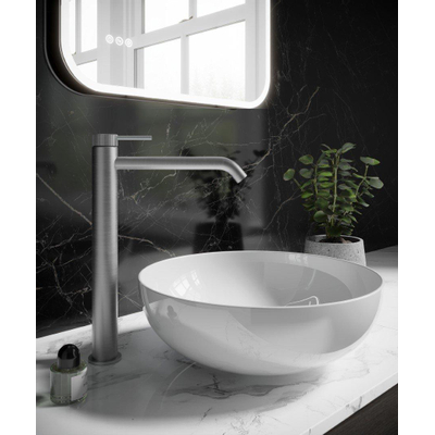 Crosswater 3ONE6 Wastafelkraan - verhoogd - uitloop 19cm - RVS