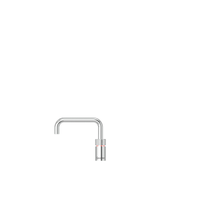 Quooker Nordic Square Twintaps kokendwaterkraan - draaibare uitloop - Combi reservoir - Warm / kokend water - Chroom