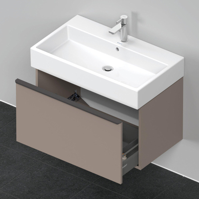 Duravit D-Neo wastafelonderkast 78.4x44x44.2cm 1 lade Basalt Mat