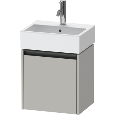 Duravit Ketho 2 wastafelonderbouwkast met 1 deur 43.4x33.8x44cm links, met greep antraciet betongrijs mat