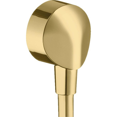 Hansgrohe Fixfit muuraansl.bocht E zo/terugslagklep pol gold optic