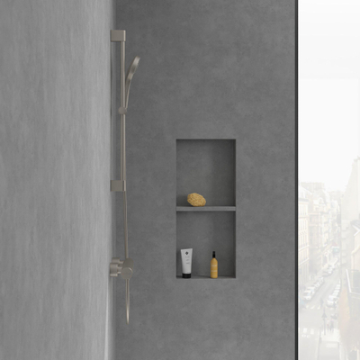 Villeroy & Boch Loop & Friends Eengreeps douchekraan - Matt Brushed Nickel (RVS)