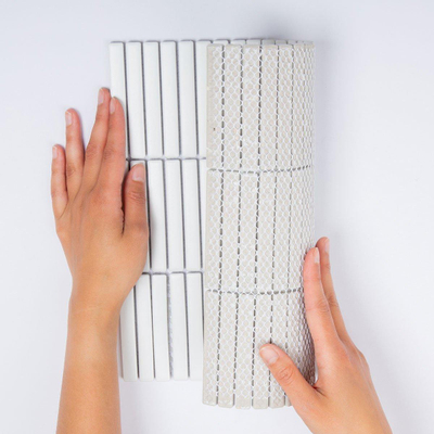 The Mosaic Factory Sevilla mozaïektegel - 28.2x30.8cm - wand en vloertegel - Rechthoek - Porselein White Mat