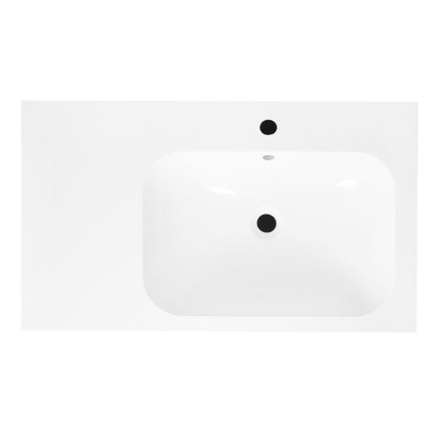 Best Design wastafel 80cm voor splash meubel met kraangat wit