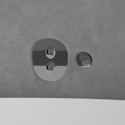 Villeroy & Boch Antao Inbouwthermostaat met stopkraan - chroom