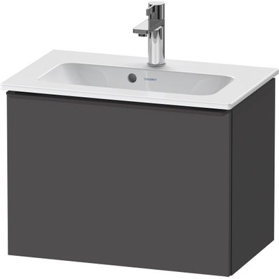 Duravit D-Neo wastafelonderkast 61x44x37.2cm 1 lade Grafiet Mat