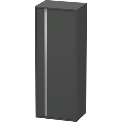 Duravit Ketho badkamerkast 50x36x132cm 1 deur Standaard greep Grafiet