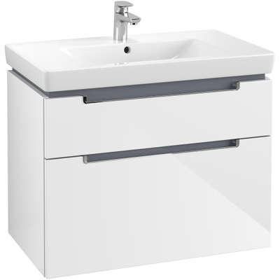 Villeroy & Boch Subway 2.0 wastafelonderkast 78.7x59x44.9cm glossy white