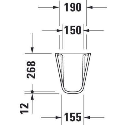 Duravit D Code sifonkap voor wastafel wit