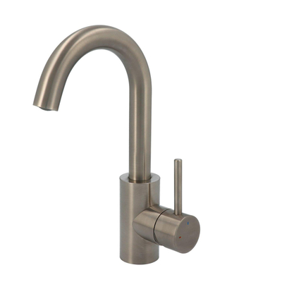 Hotbath Buddy wastafelmengkraan 004 S geborsteld nikkel SHOWROOMMODEL