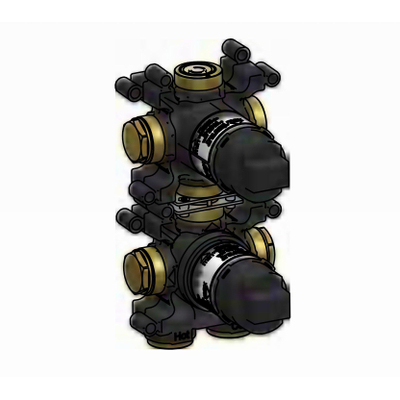 Hotbath inbouwdeel - voor inbouwthermostaat met 2-weg stop omstel