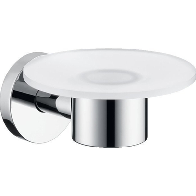 Hansgrohe E S zeephouder inclusief glas inzet chroom