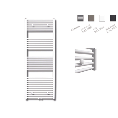 Sanicare Recht Middenaansluiting recht designradiator 160x60cm wit