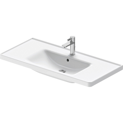 Duravit D-Neo wastafel 100.5x48x17cm 1 kraangat rechthoek Keramiek Wit