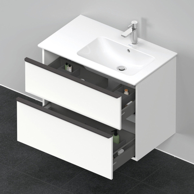 Duravit D-Neo wastafelonderkast 81x62.5x46.2cm 2 lades wit Mat